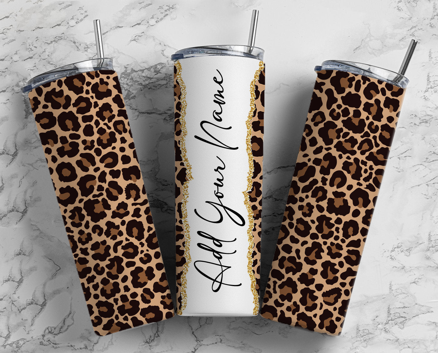 Leopard Tumbler Monogrammed