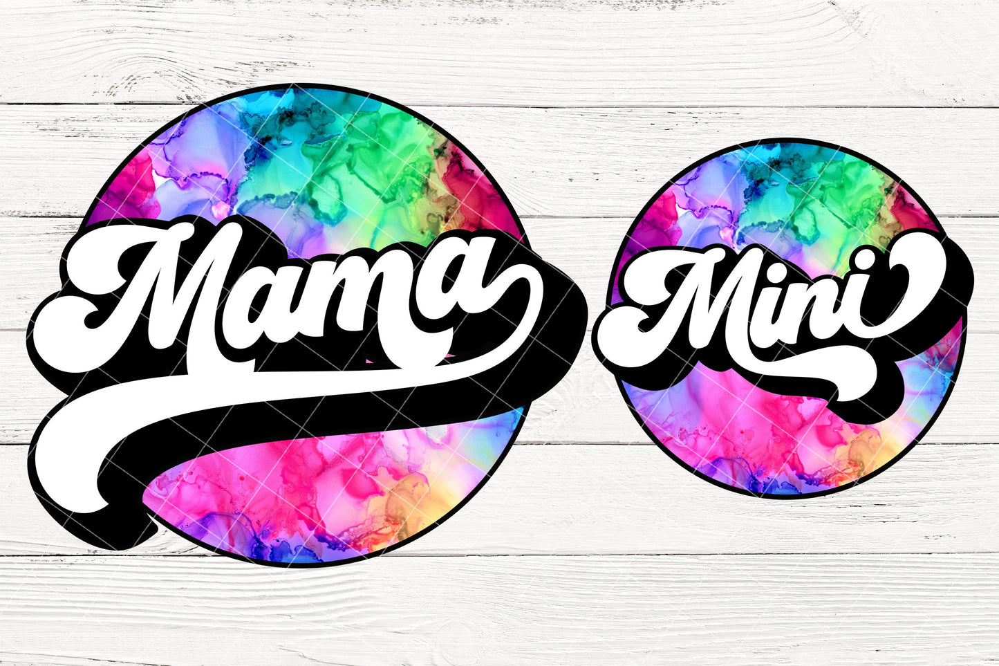 Tie Dye Mama Mini Sublimation Design Bundle, Family Mothers Day PNG, Mommy and Me, Retro Vintage Mom life, Mothers Day Shirt