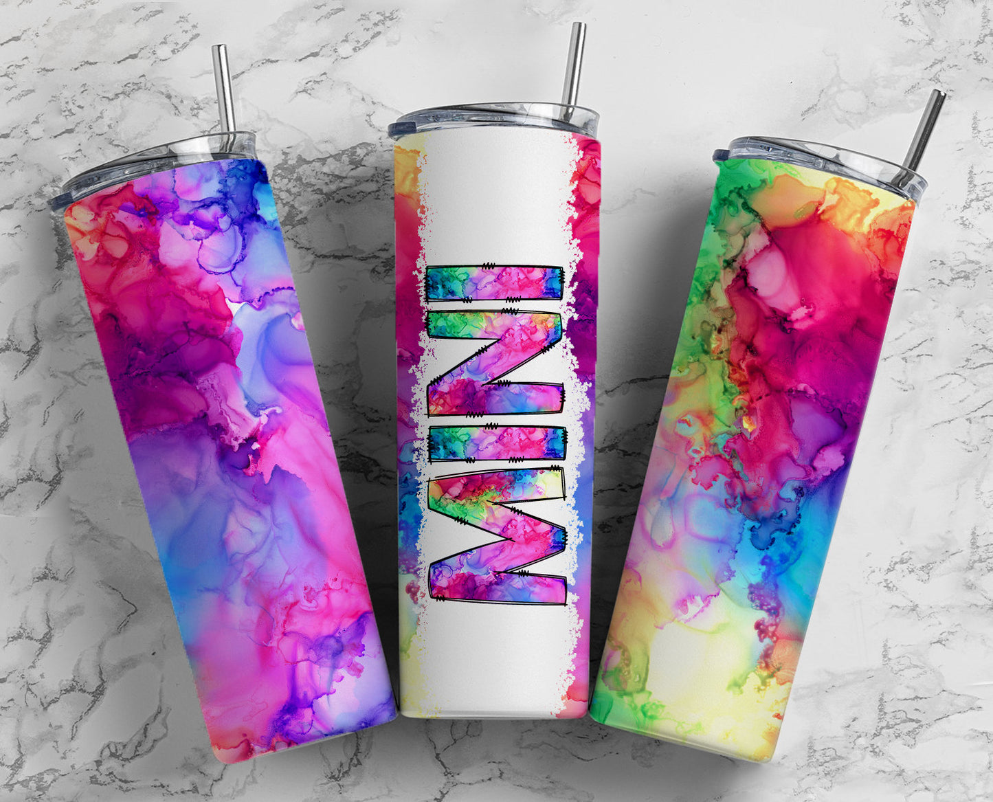 Mini 20oz Straight Sublimation Tumbler Wrap Designs for Kids See "MAMA" Designs for Matchings MAMA Wrap - DESIGN 69