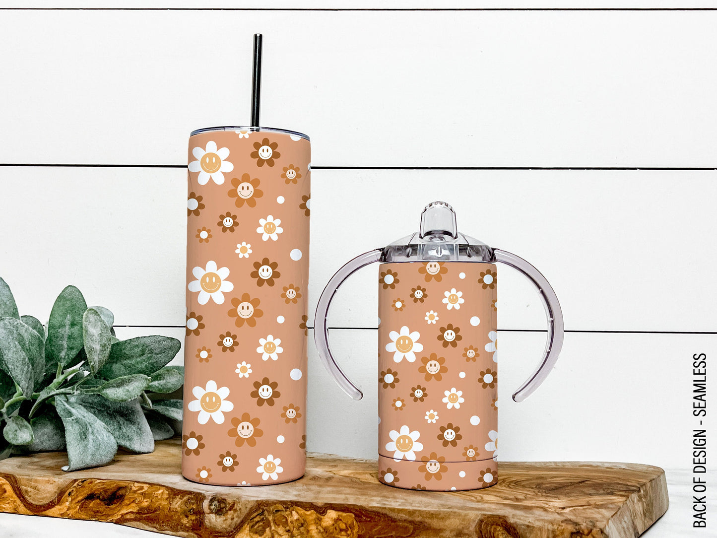 Retro Mama and Mini Tumblers Sublimation Designs, Mother Daughter Tumbler Wrap DESIGN 127