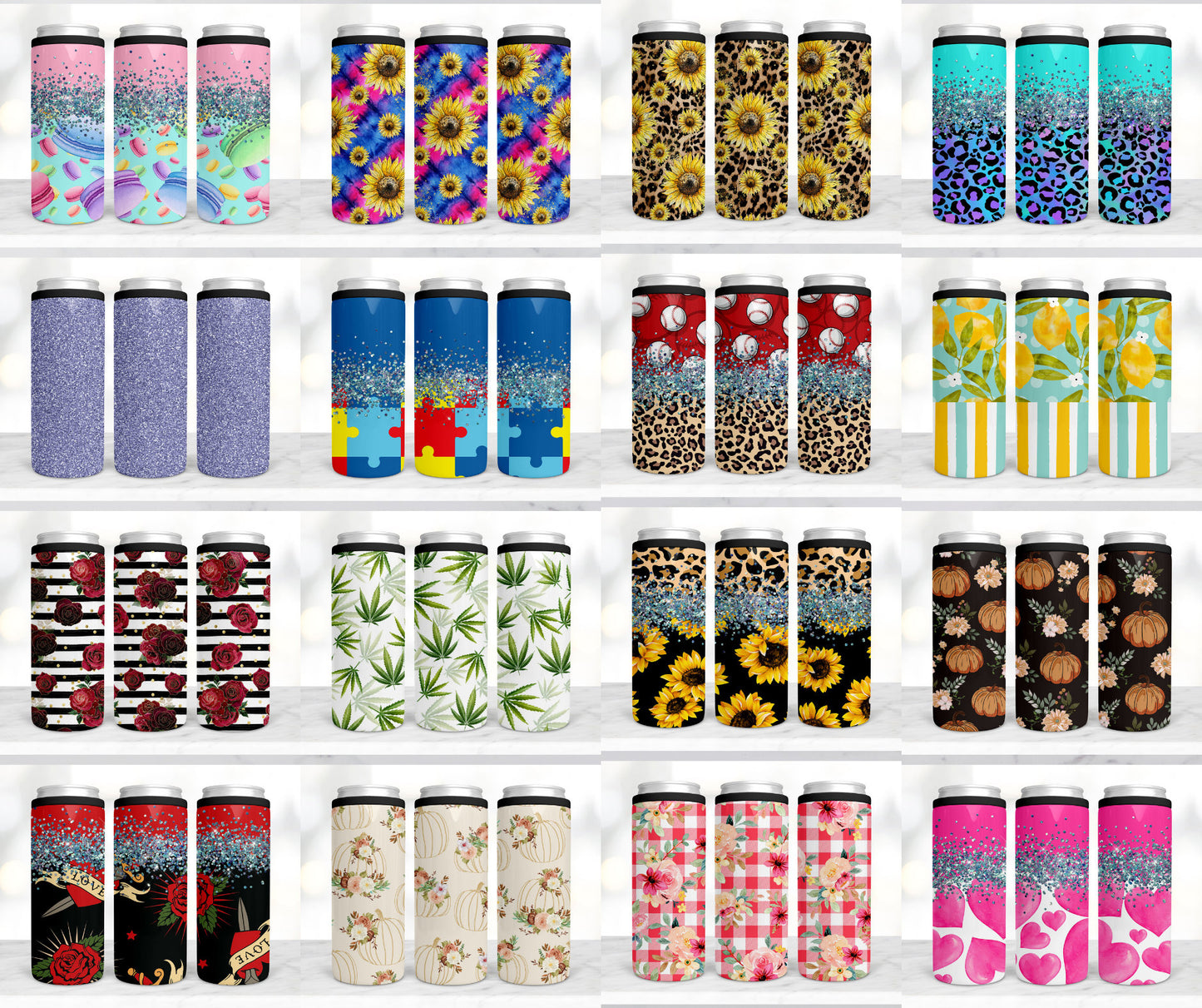 250+ TALL HARD Can Cooler Sublimation Designs Bundle, Beer Cozies, Can Cosies, Stubby Holders, Can Cooler Template, METAL Can Cooler Png