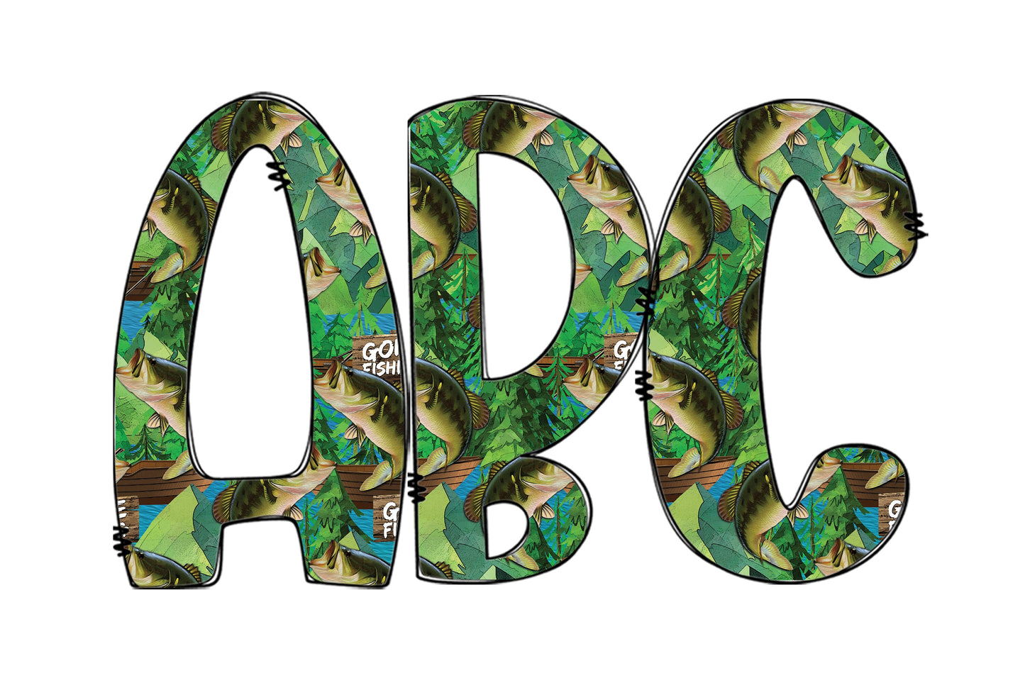 15oz Tumbler Wrap with Matching Doodle Letters, Hand drawn Alphabet, Kids Tumbler Sublimation PNG - Pattern 14