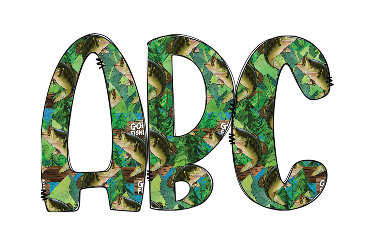 15oz Tumbler Wrap with Matching Doodle Letters, Hand drawn Alphabet, Kids Tumbler Sublimation PNG - Pattern 14