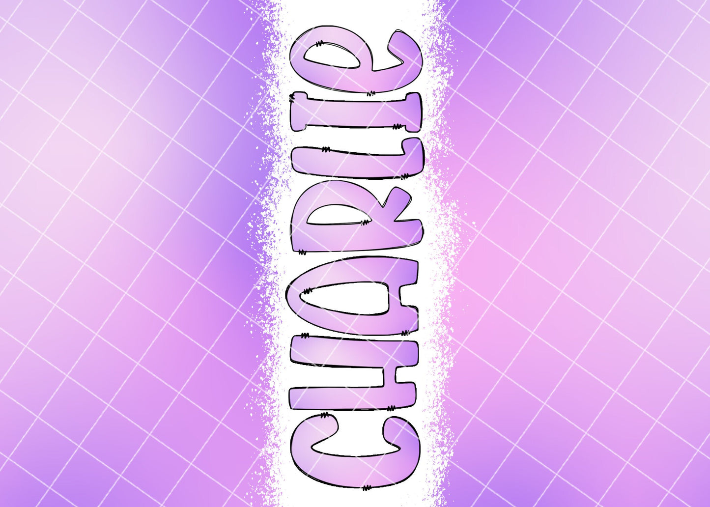 15oz Tumbler Wrap with Matching Doodle Letters, Hand drawn Alphabet, Kids Tumbler Sublimation PNG - Pattern 144