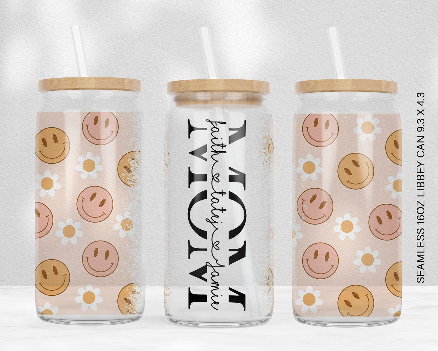 50+ MEGA BUNDLE 16oz Libbey Glass Can Tumbler Seamless Sublimation Designs, Glass Can Wrap png, Libbey Can Template, 16oz Libbey Wrap PNG