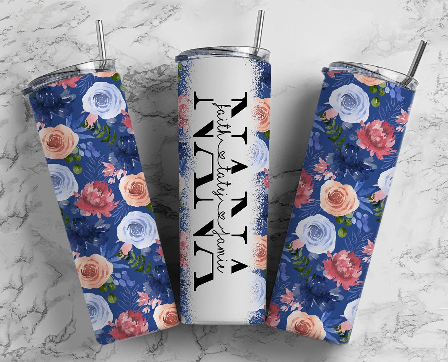 50+ NANA Split Seamless Mega Bundle, 20oz Sublimation Tumbler Design Bundle Straight Tumbler, Nanny Nanna Nan Tumbler, Add Your Own Name PNG