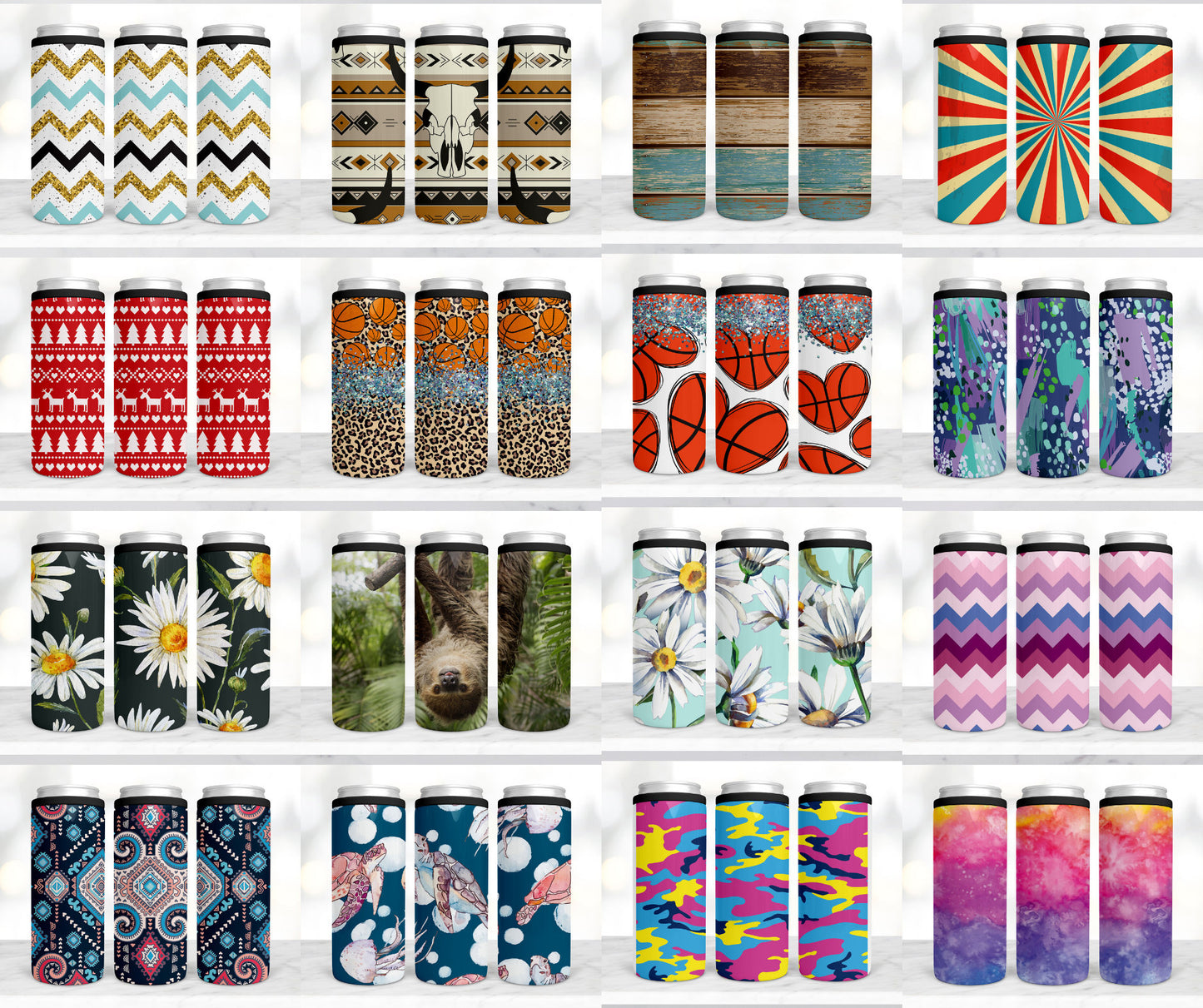 250+ TALL HARD Can Cooler Sublimation Designs Bundle, Beer Cozies, Can Cosies, Stubby Holders, Can Cooler Template, METAL Can Cooler Png