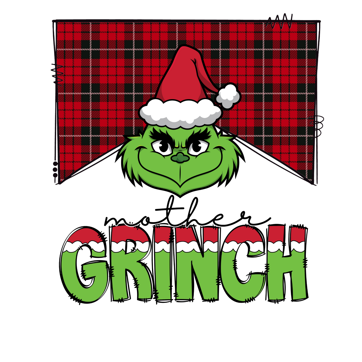 Grinch Matching Family Christmas Shirts Pyjamas