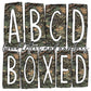 Camo Box Doodle Letters, Western Hand Drawn Doodle Alphabet Set, Sublimation Designs PNG - 80 PATTERN