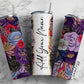 Floral Seamless Add Your Own Name, 20oz Sublimation Tumbler Designs, Skinny Tumbler Wraps Template - 1871
