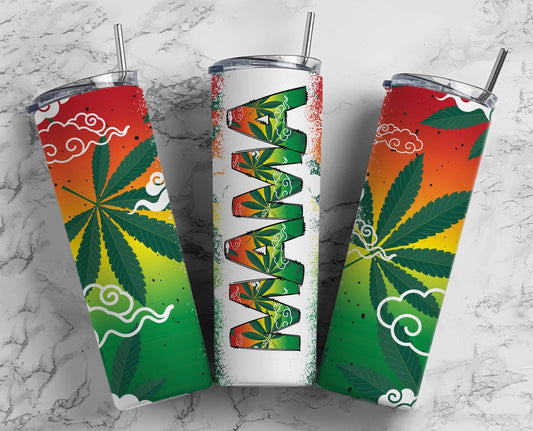 Weed Mama Seamless 20oz Sublimation Tumbler, Mothers Day 20oz straight tumbler, Mama Tumbler, Seamless Tumbler, Mom Tumbler Wrap PNG