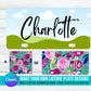 Design your own Number Plate on CANVA with Commercial Use Allowed. Drag and Drop Sublimation Tempalte - Editable Canva Frame Designs