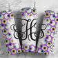 EDITABLE Halloween Monogram 20oz Straight Tumbler Wrap Designs, Make Your Own Custom Peronalized Design, Easy Canva Tempalte