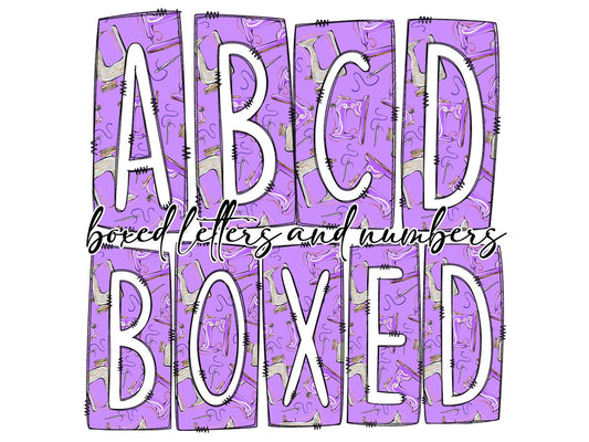 Sewing Box Doodle Letters, Western Hand Drawn Doodle Alphabet Set, Sublimation Designs PNG - 1929