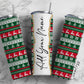 Seamless Christmas Add Your Own Name, 20oz Sublimation Tumbler Designs, Skinny Tumbler Wraps Template - 86 PATTERN
