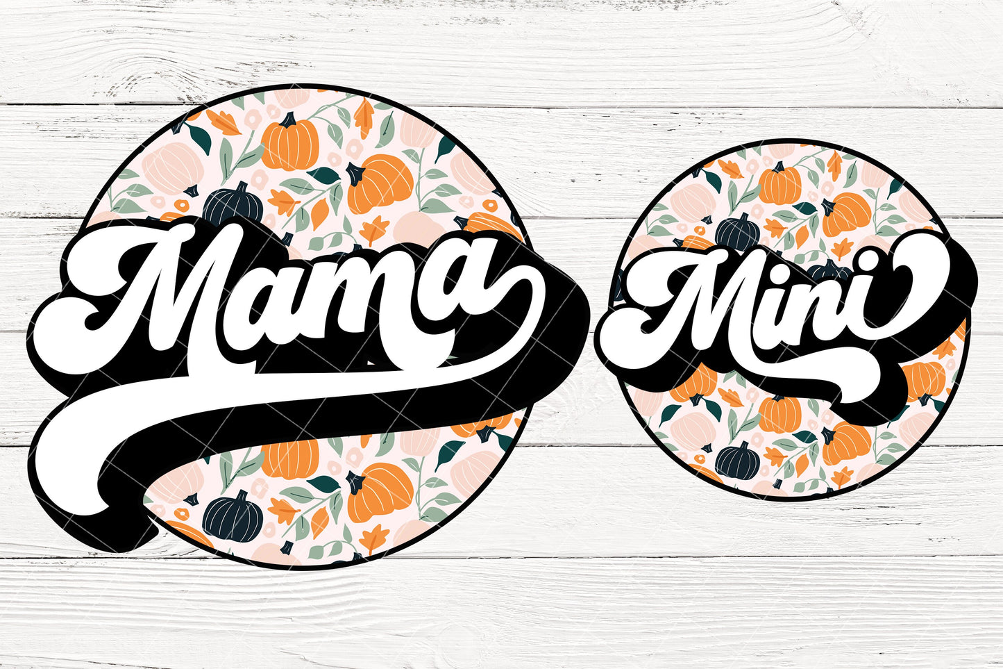 Boho Fall Pumkin Mama Mini Sublimation Design Bundle, Family Mothers Day PNG, Mommy and Me, Retro Vintage Mom life, Mothers Day Shirt