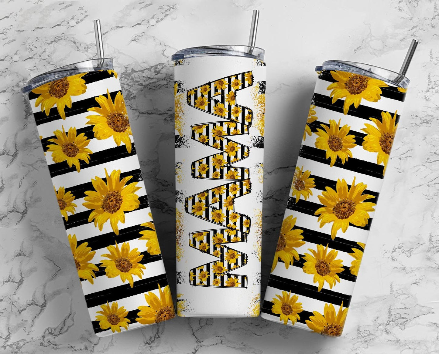 Sunflower Mama Seamless 20oz Sublimation Tumbler, Mothers Day 20oz straight tumbler, Mama Tumbler, Seamless Tumbler, Mom Tumbler Wrap PNG