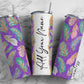 Feathers Pattern, Feather Design, Feather Add Your Own Name, 20oz Sublimation Tumbler Designs, Skinny Tumbler Wraps Template - 161