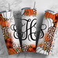 EDITABLE Thanksgiving Monogram 20oz Straight Tumbler Wrap Designs, Make Your Own Custom Peronalized Design, Easy Canva Tempalte