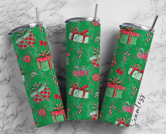 Christmas Tumbler Design, Christmas PNG, Tumbler Designs, Tumbler Template, 20oz Skinny Tumbler, 20 oz Tumbler, Xmas Tumbler Background, 107