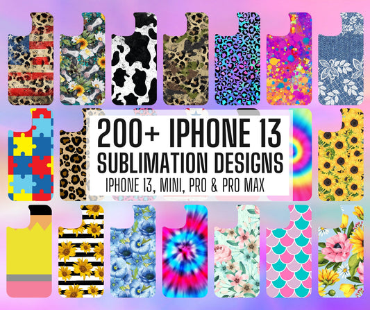 200+ Sublimation Template for iPhone 13, Mini, Pro & Pro Max, Sublimation Phone Case Templates, Aesthetic Sublimate Instant Download, Png