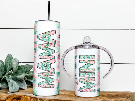 Mama and Mini Tumblers Sublimation Designs DESIGN 77