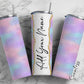 Gradient Colors Add Your Own Name, 20oz Sublimation Tumbler Designs, Skinny Tumbler Wraps Template - 34