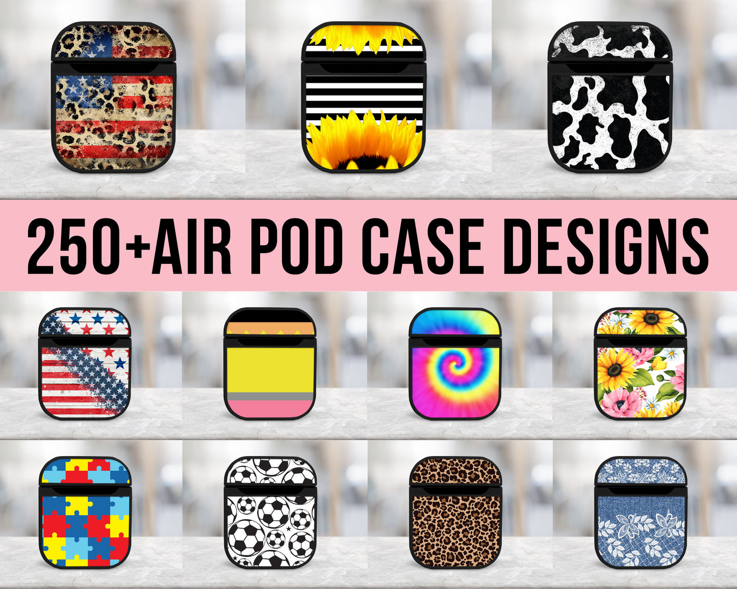 250+ Air Pod Case Sublimation Design Mega Bundle, Airpod Case Temaplte, Sublimation Air Pod Blanks Designs, Digital Download Google Drive