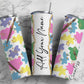 Watercolor Pattern, Watercolor Color Splash Add Your Own Name, 20oz Sublimation Tumbler Designs, Skinny Tumbler Wraps Template - 403