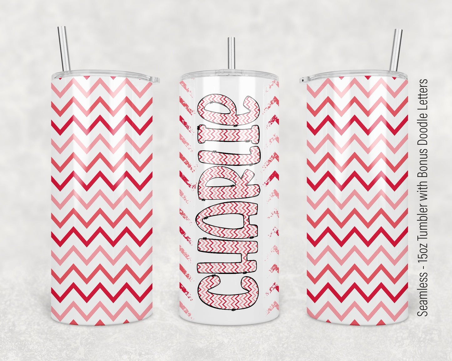 15oz Tumbler Wrap with Matching Doodle Letters, Hand drawn Alphabet, Kids Tumbler Sublimation PNG - Pattern 177