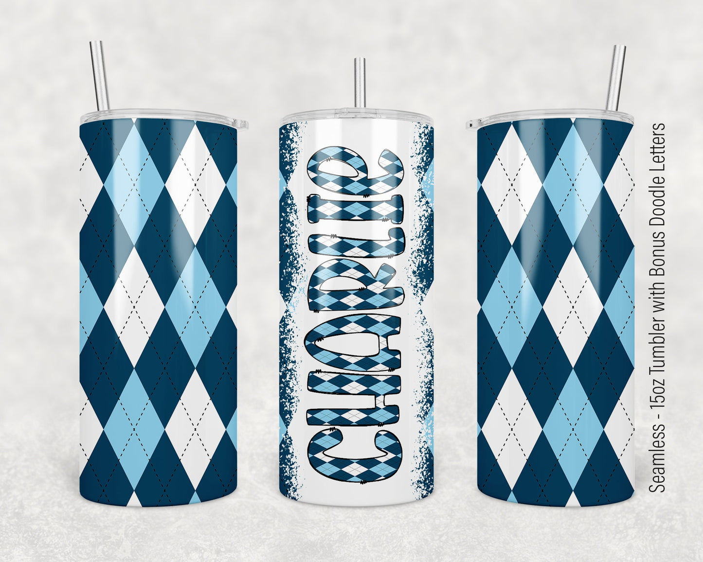 15oz Tumbler Wrap with Matching Doodle Letters, Hand drawn Alphabet, Kids Tumbler Sublimation PNG - Pattern 156