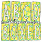 Lemons Box Doodle Letters, Western Hand Drawn Doodle Alphabet Set, Sublimation Designs PNG - 2051