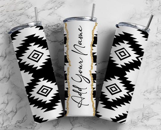 Abstract Pattern Add Your Own Text Name Monogram Sublimation Tumbler Designs Floral - 20oz Skinny Tumbler Wraps Templates - PNG 78 PATTERN