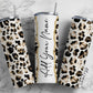 Cheetah Print Add Your Own Name, 20oz Sublimation Tumbler Designs, Skinny Tumbler Wraps Template - 282 PATTERN
