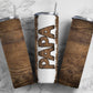 Wood Papa Sublimation Tumbler Designs Fathers Day - Dad 20oz Skinny Tumbler Wraps Templates - PNG