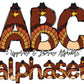Thanksgiving Doodle letters, Fall Sublimation Font, Thanks Giving Turkey Doodle Alpha Bundle, Numbers & Alphabet Doodle Set PNG
