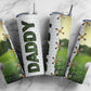 Daddy Golf Tumbler Designs, Fathers Day, 20 oz Sublimation Tumbler Design Men Dad Sports Print 20oz Skinny Tumbler Wraps Template - PNG