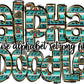 Western Aztec Alphabet Letters PNG Bundle, Country Serape, Hand Drawn Doodle, Sublimation Alpha Set Designs PNG