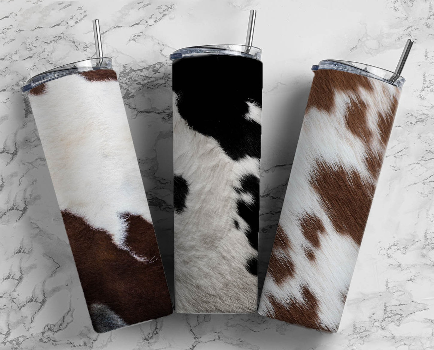 Cowhide 20oz Tumbler Design Bundle, Cow Print Country Sublimation Tumbler Design, Skinny Straight Tumbler, Cow Lover, Digital Download PNG