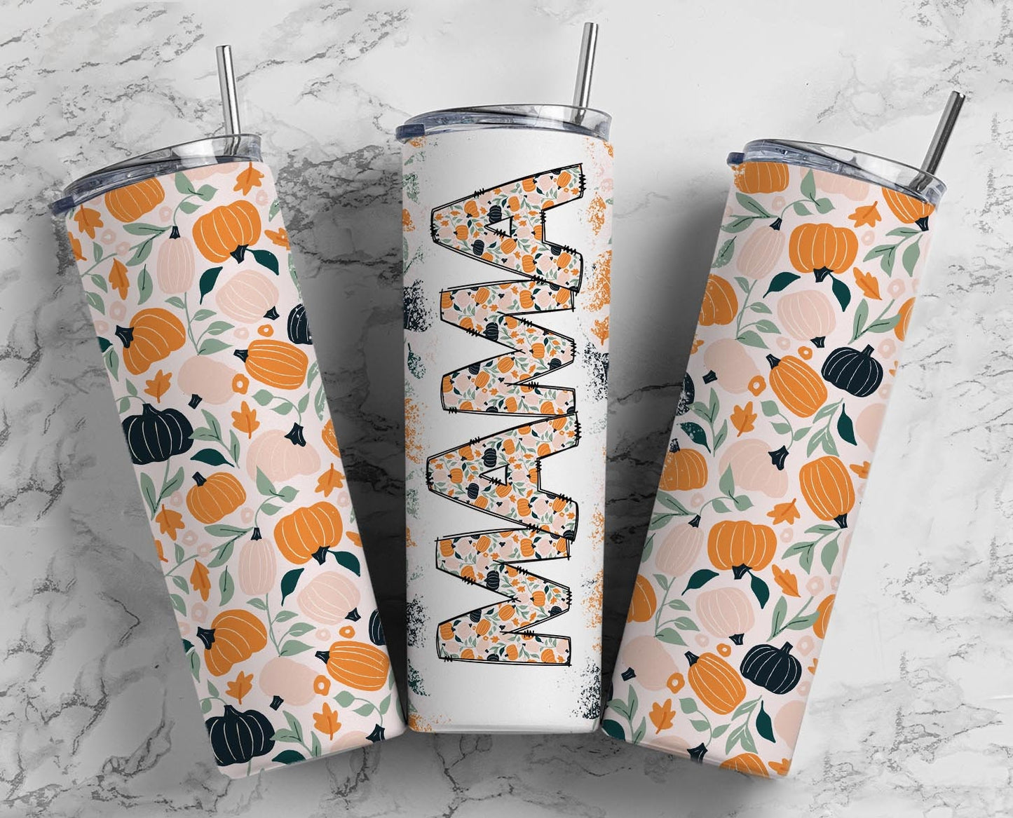 Boho Pumpkins Mama Seamless 20oz Sublimation Tumbler, Mothers Day Straight tumbler, Fall Mama Tumbler, Seamless Tumbler Mom Tumbler Wrap PNG