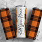 Buffalo Plaid Add Your Own Name, 20oz Sublimation Tumbler Designs, Skinny Tumbler Wraps Template - 247 PATTERN