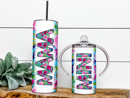 Mama and Mini Tumblers Sublimation Designs DESIGN 27