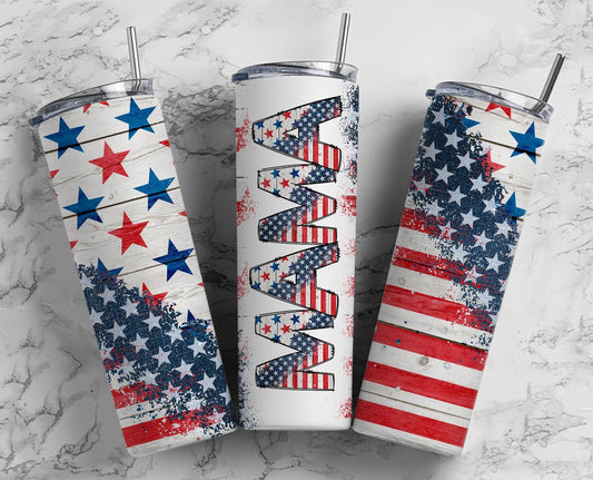 USA Flag Mama Seamless 20oz Sublimation Tumbler, Mothers Day 20oz straight tumbler, Mama Tumbler, Seamless Tumbler, Mom Tumbler Wrap PNG