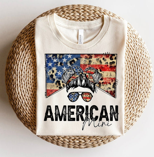 USA American Mini Sublimation Design, Country Mama, Western Sublimation Designs, Mother Daughter Messy Bun PNG, MOCKUPS included!