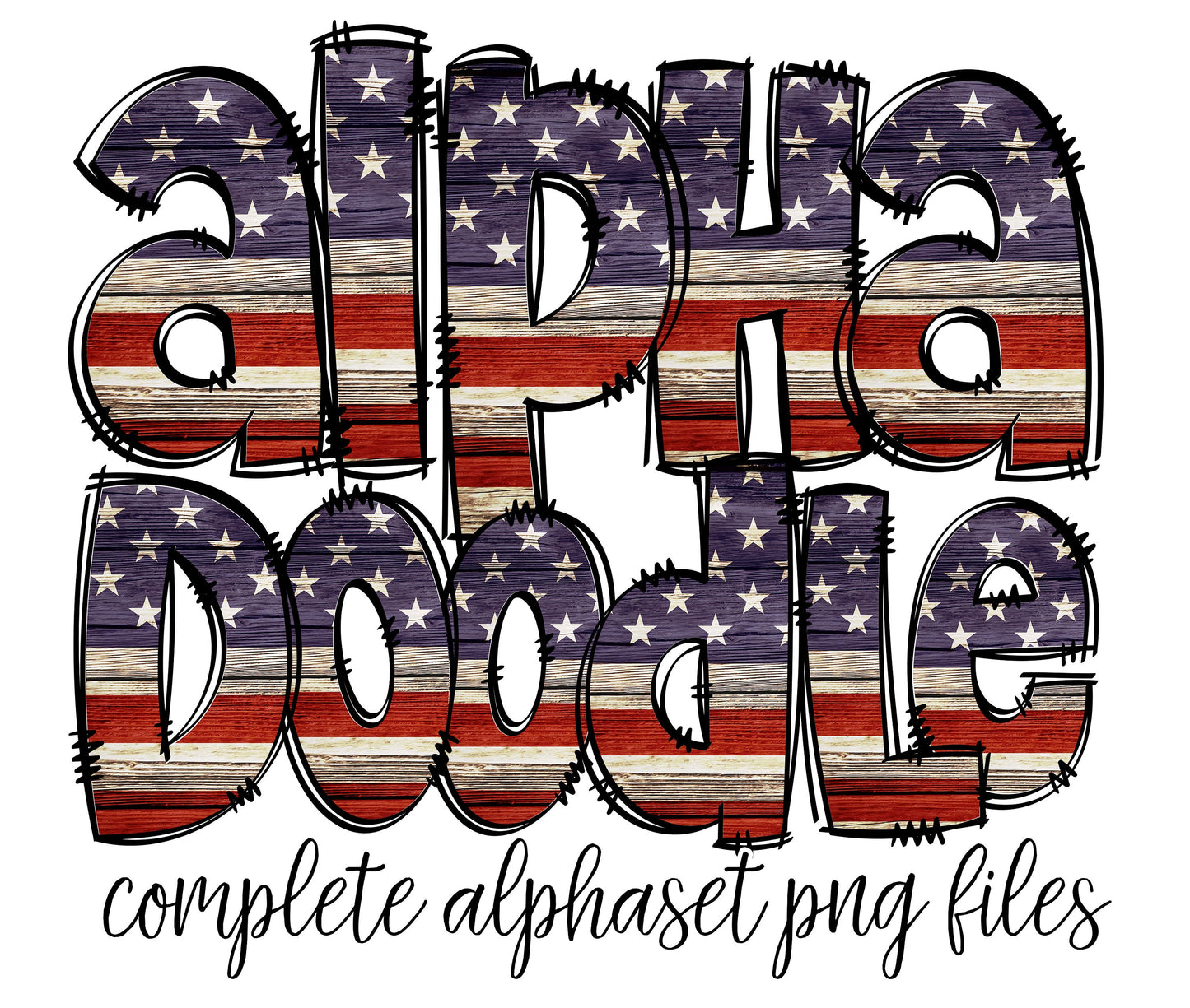 Usa Doodle Letters