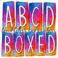 Rainbow Ombre Bright Box Doodle Letters, Western Hand Drawn Doodle Alphabet Set, Sublimation Designs PNG - 17 PATTERN