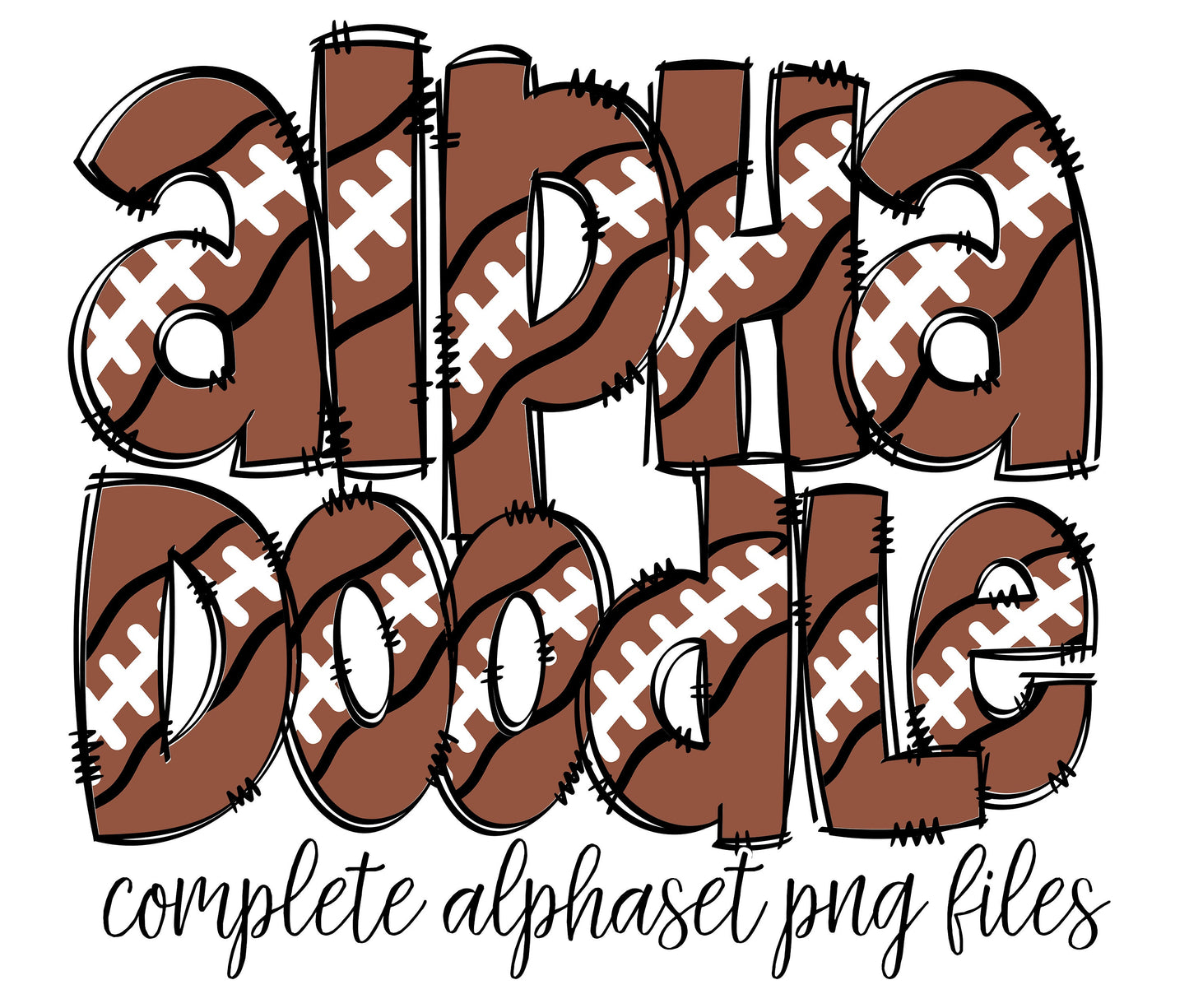 Football Alphabet Letters PNG Bundle, Grid Iron Sports Doodle Letters, Hand Drawn Alphabet Doodle, Sublimation Alpha Set Designs PNG (2023-01-04 07.47.03)