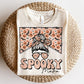 Spooky Mama Sublimation Design, Country Mama, Western Sublimation Designs, Halloween Retro Mom, Mom Bun, Messy Bun PNG, MOCKUPS included!