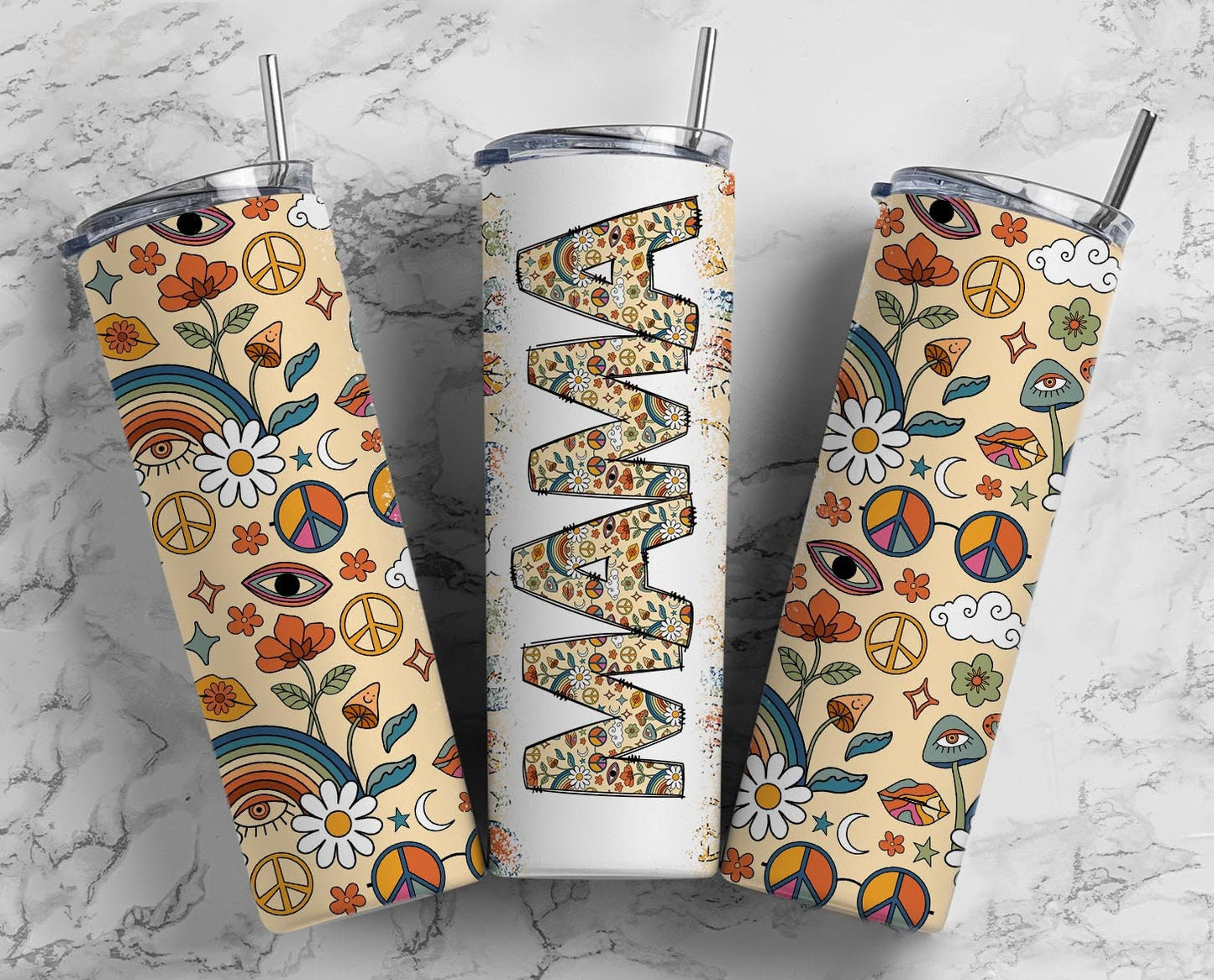 Retro Mama Seamless 20oz Sublimation Tumbler, Mothers Day Straight tumbler, Mama Tumbler, Seamless Tumbler Mom Tumbler Wrap PNG