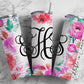 EDITABLE Floral Monogram 20oz Straight Tumbler Wrap Designs, Make Your Own Custom Peronalized Design, Flowers Easy Canva Tempalte (2023-01-04 10.01.21)